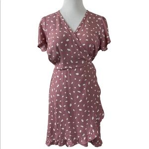 V Neck mini wrap dress Abercrombie & Fitch Size LP